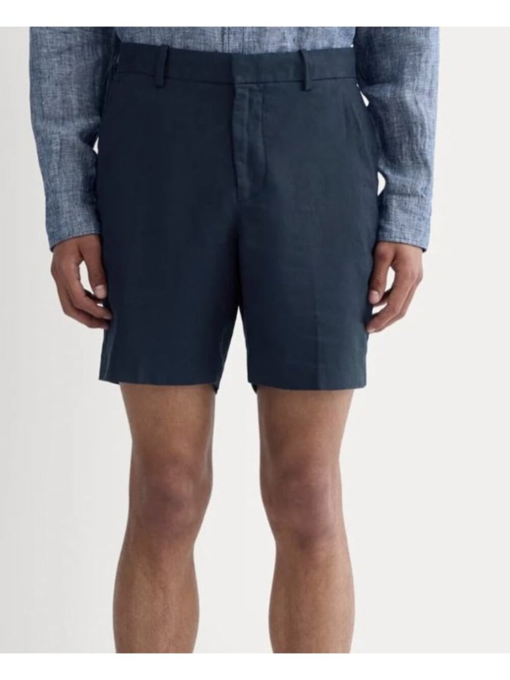 Everlane The 7" Linen Trouser Shorts Men's Size 30 in Navy Blue New With Tags!